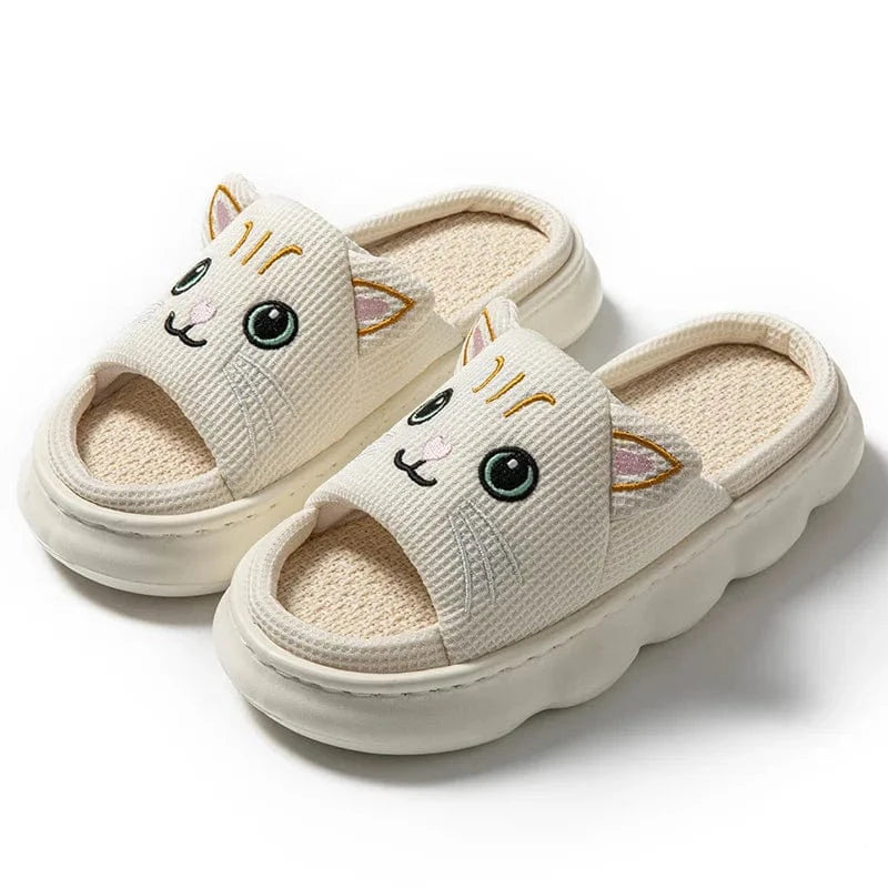 Chausson chat Blanc / 35-36
