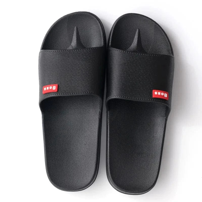 Chausson claquette homme Noir/Rouge / 36-37