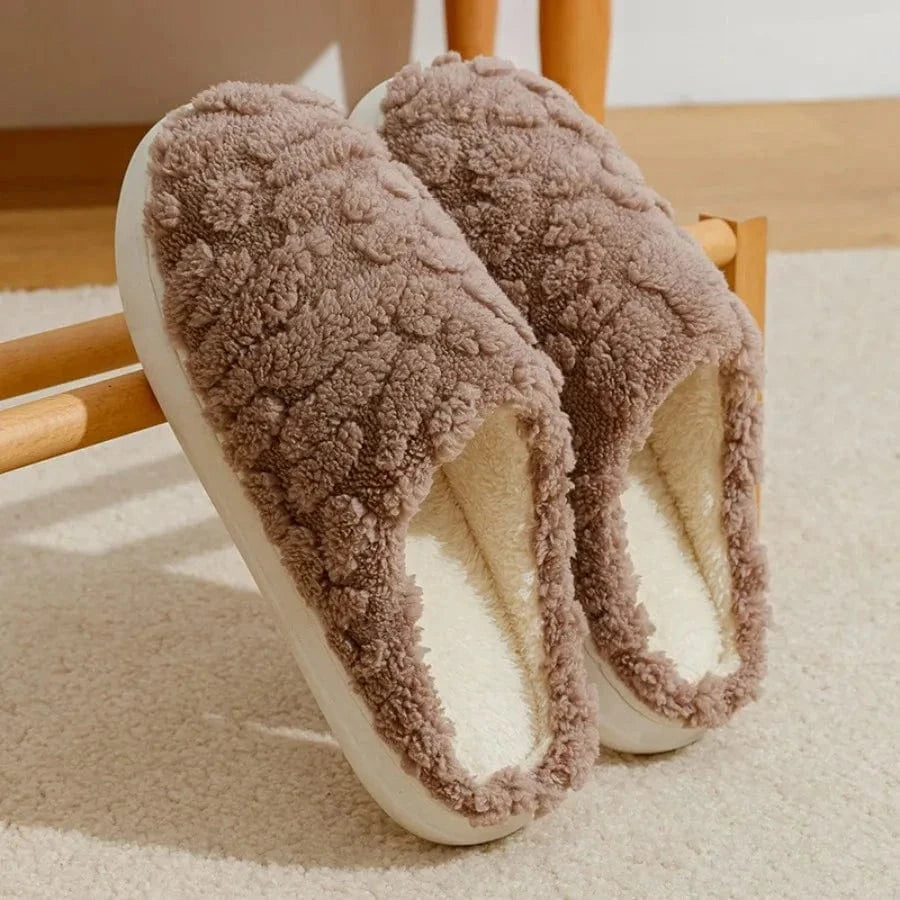 Chausson coton Marron / 35-36