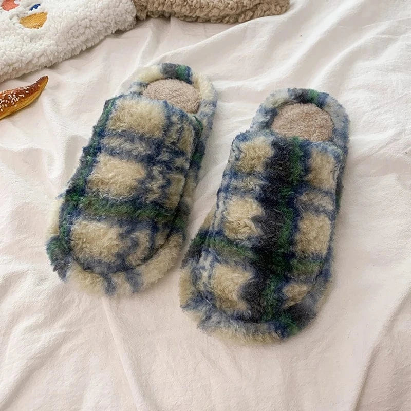 Chausson femme chaud Vert / 35-36