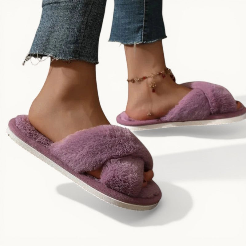 Chausson femme fourrure - Liefse