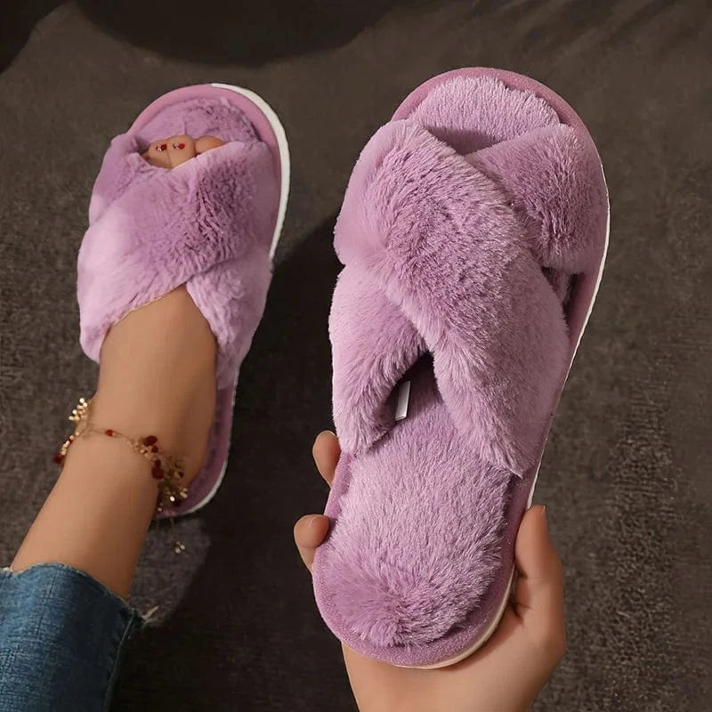 Chausson femme fourrure - Liefse Violet / 35-36