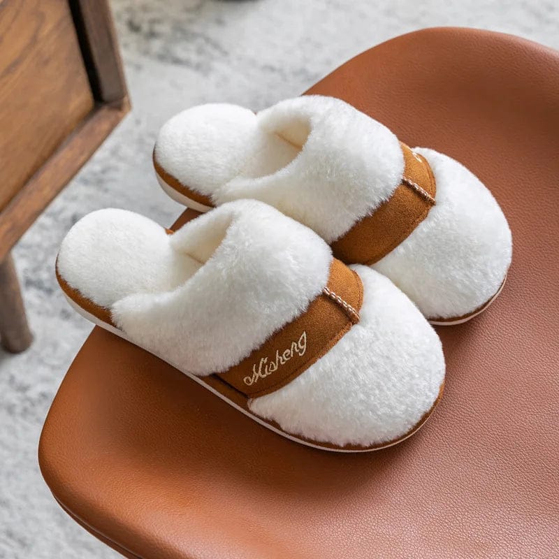 Chausson fourrure Blanc / 34-35