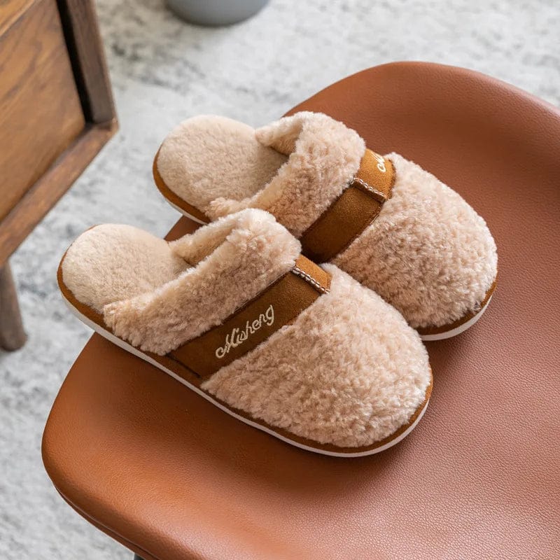 Chausson fourrure Crème / 34-35