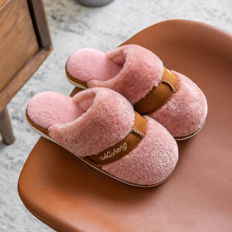 Chausson fourrure Rose / 34-35