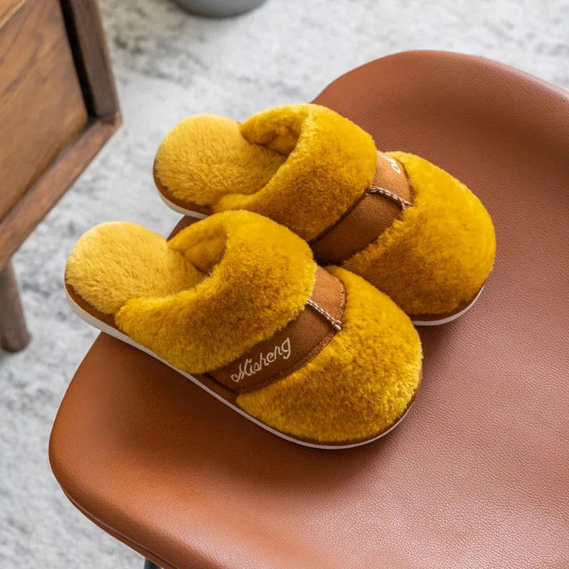 Chausson fourrure Jaune / 34-35