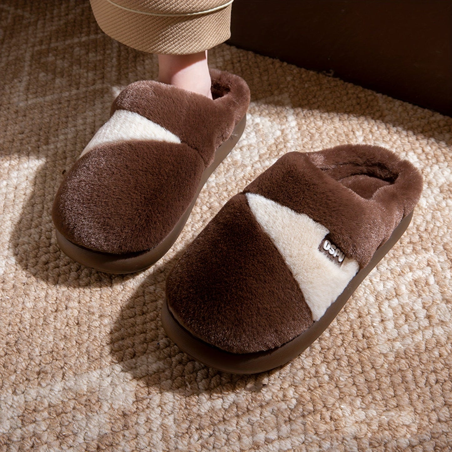 Chausson fourrure - DSPU Marron / 35-36