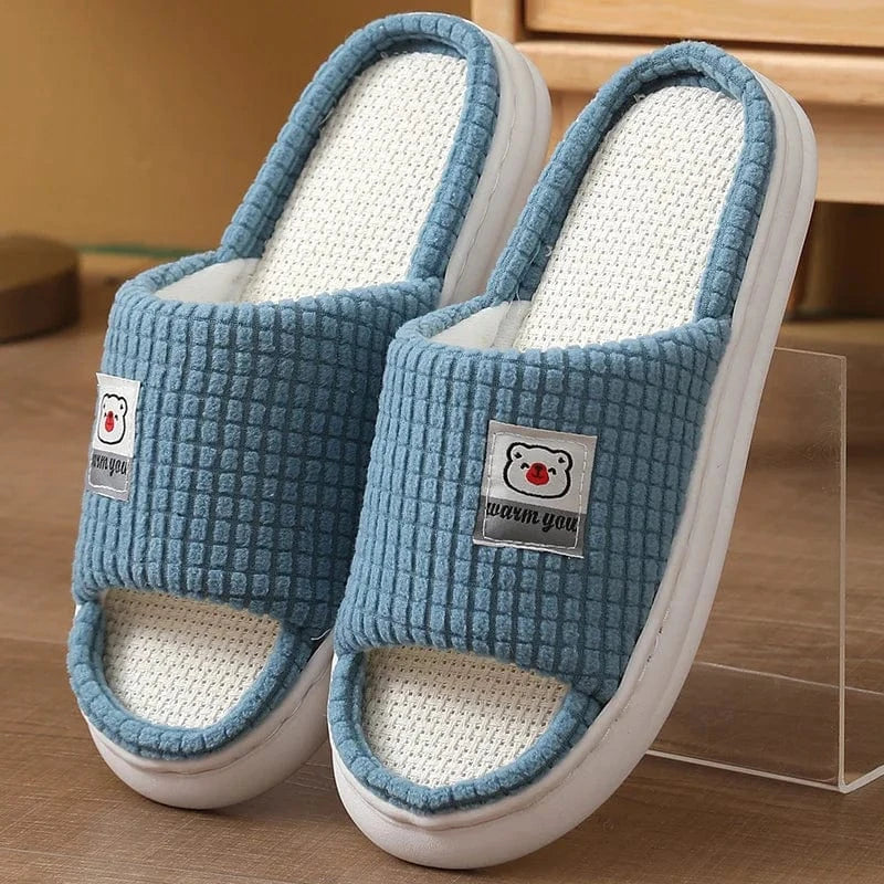 Chaussons d'intérieur - Warm you Bleu / 33-34