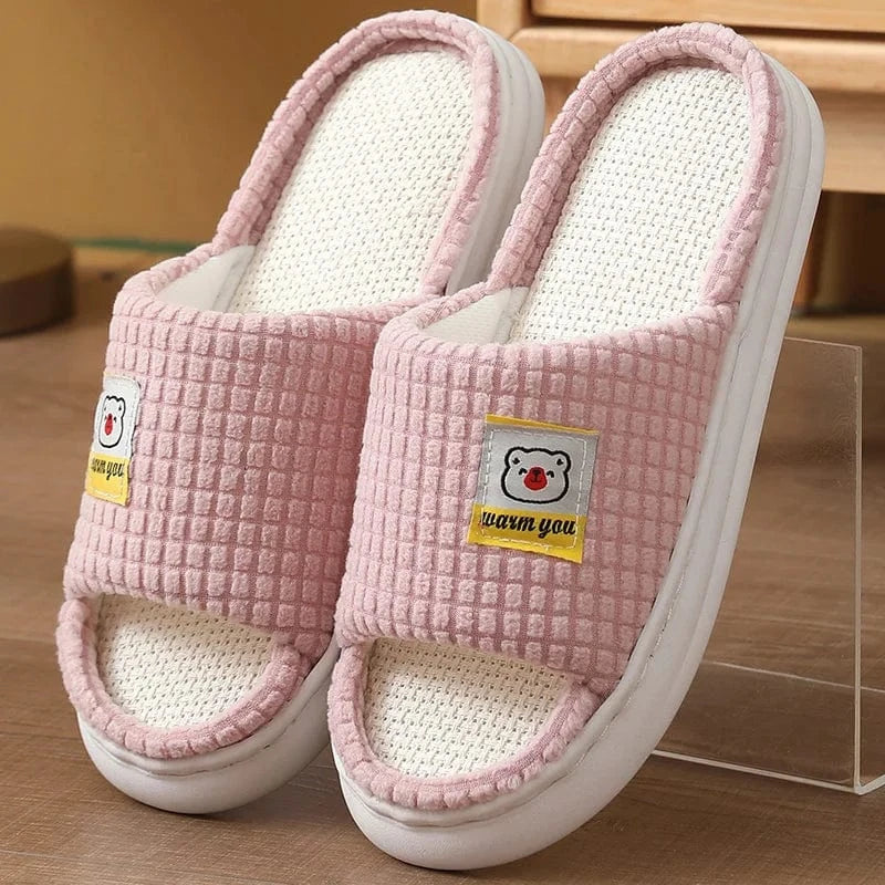 Chaussons d'intérieur - Warm you Rose / 33-34