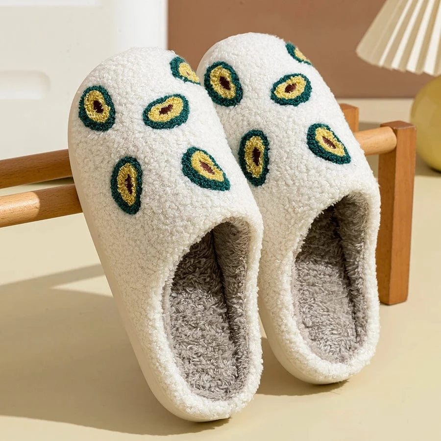 Chaussons femme hiver | Avocat et confort Blanc / 36-37