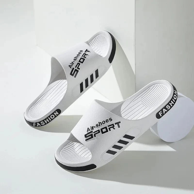 Chaussons homme été | Tongs PVC antidérapantes Blanc / 34-35