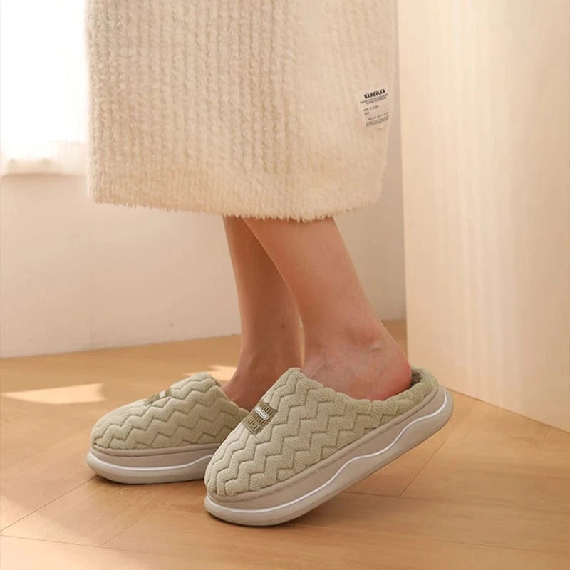 Pantoufles de maison anti-aldes classiques pour hommes et femmes, chaussures d'intérieur pour la maison, unisexe, coordonnantes, douces, confortables, chaussures en coton pour couple, hiver