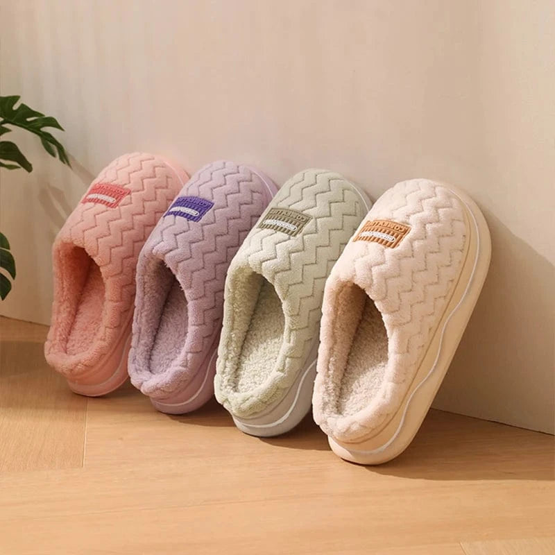 Pantoufles de maison anti-aldes classiques pour hommes et femmes, chaussures d'intérieur pour la maison, unisexe, coordonnantes, douces, confortables, chaussures en coton pour couple, hiver