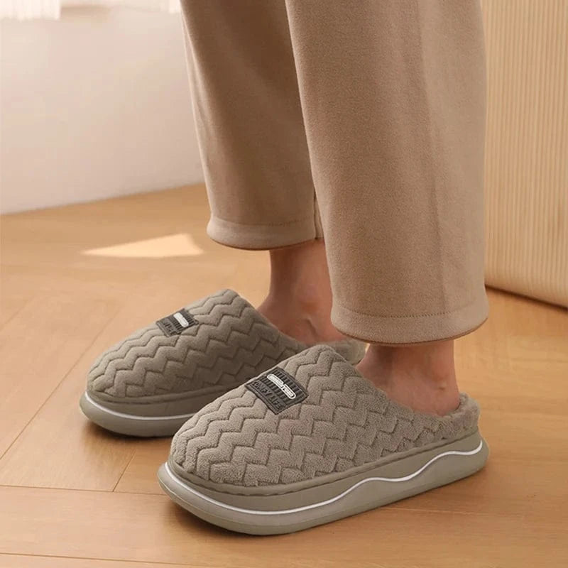 Pantoufles de maison anti-aldes classiques pour hommes et femmes, chaussures d'intérieur pour la maison, unisexe, coordonnantes, douces, confortables, chaussures en coton pour couple, hiver