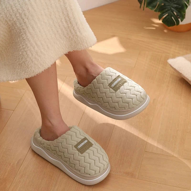Pantoufles de maison anti-aldes classiques pour hommes et femmes, chaussures d'intérieur pour la maison, unisexe, coordonnantes, douces, confortables, chaussures en coton pour couple, hiver