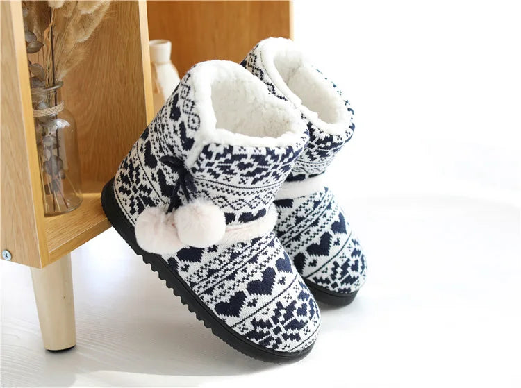 Chausson botte femme