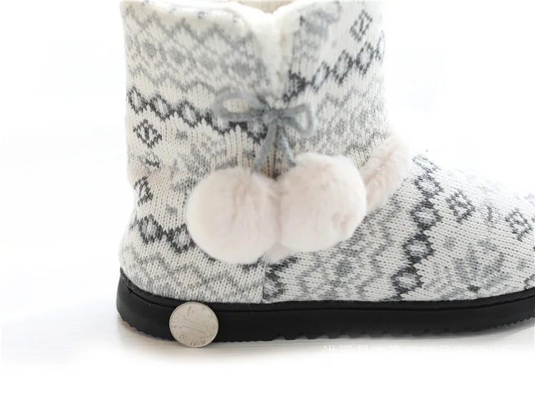 Chausson botte femme