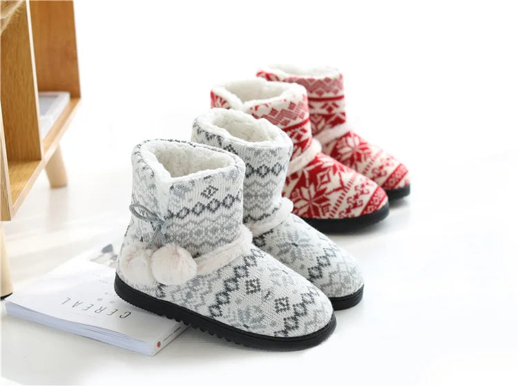 Chausson botte femme