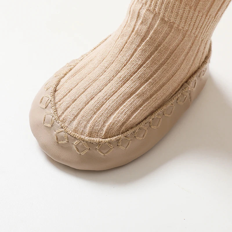 Chausson souple cuir bebe