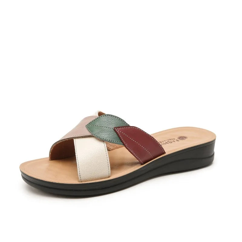 Chausson cuir Pu