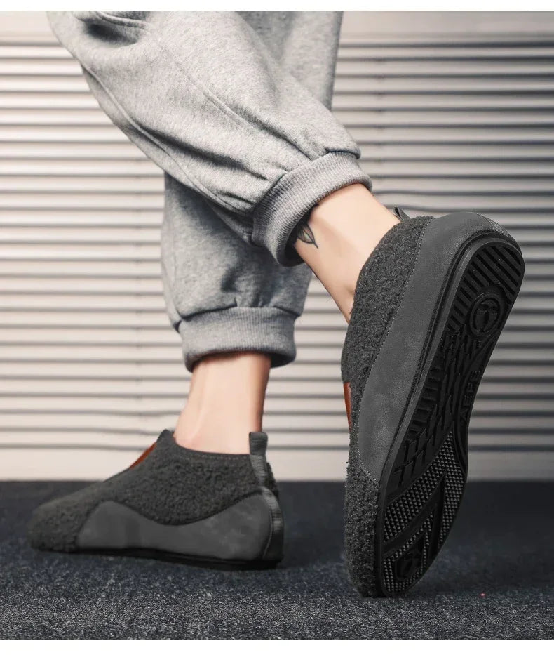 Bottine chausson homme