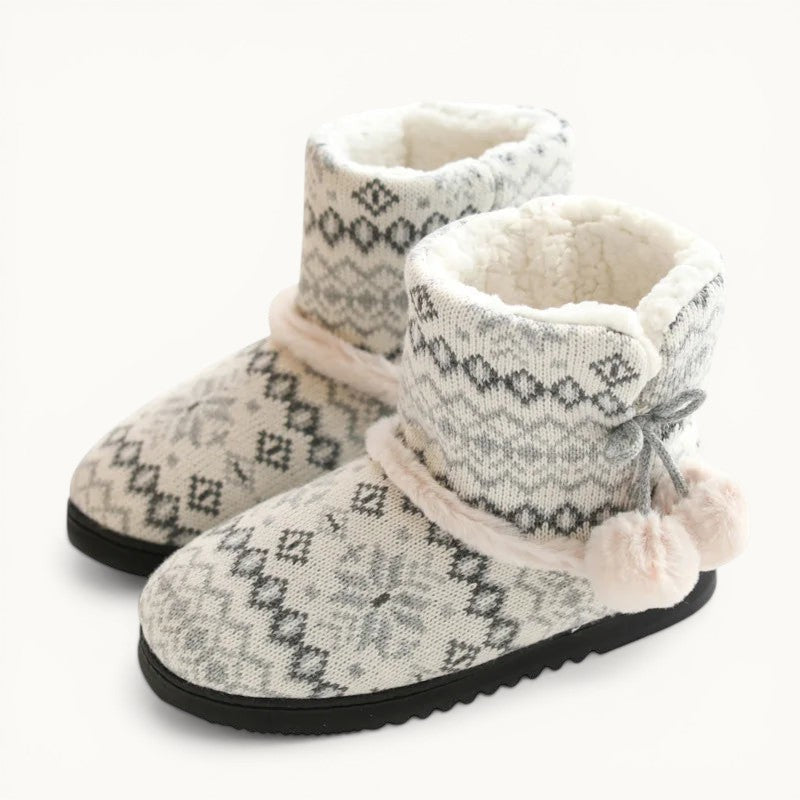 Chausson botte femme