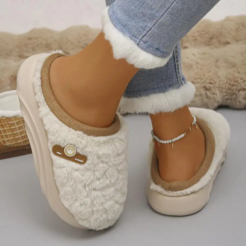 Chausson femme moumoute