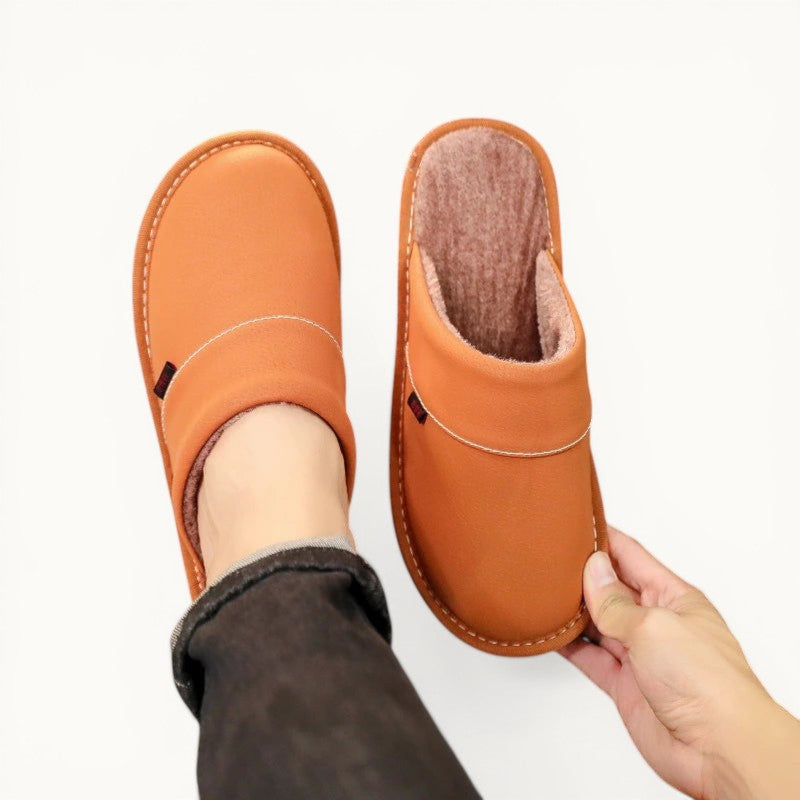 Chausson en cuir homme