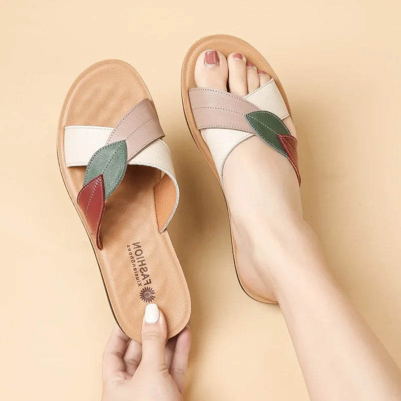 Chausson cuir Pu