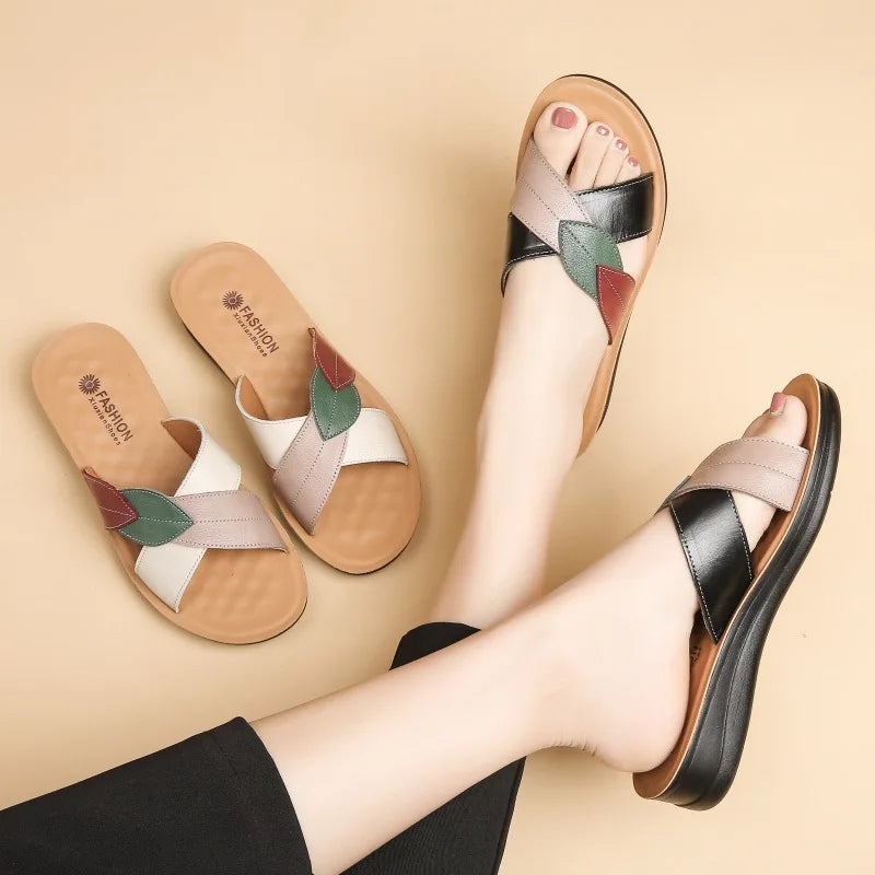 Chausson cuir Pu