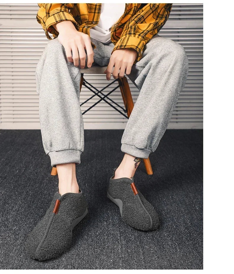 Bottine chausson homme