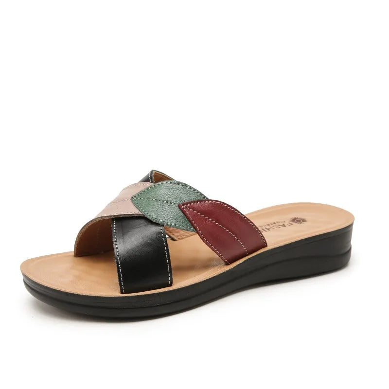 Chausson cuir Pu