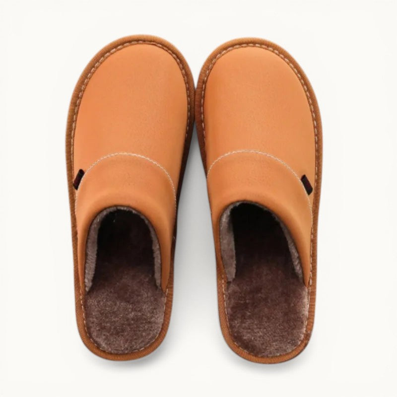 Chausson en cuir homme