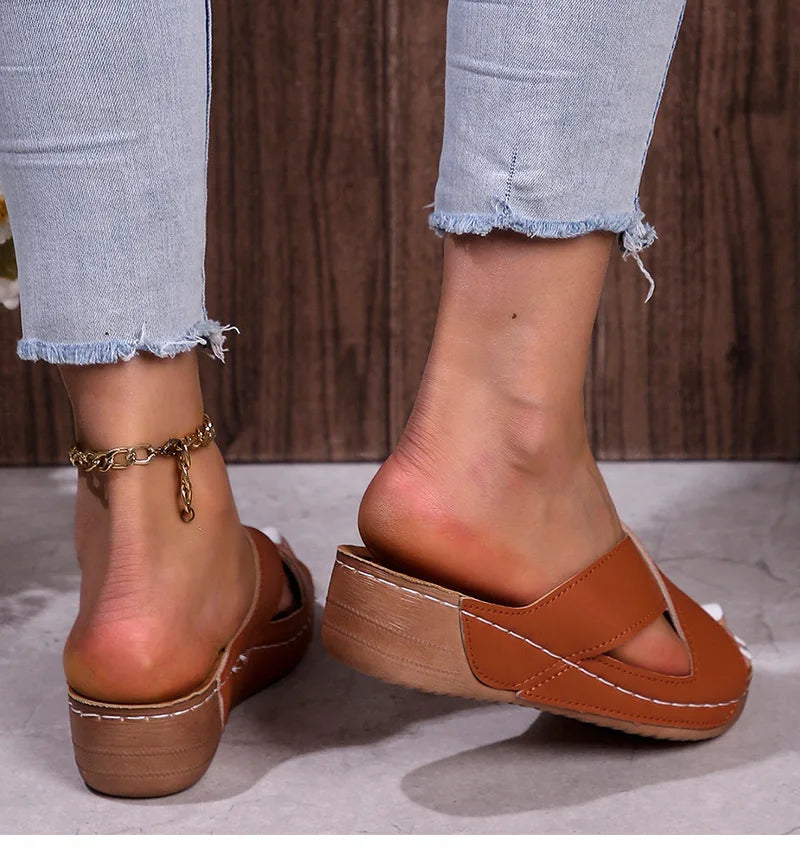 Chaussons femme | Cuir Pu