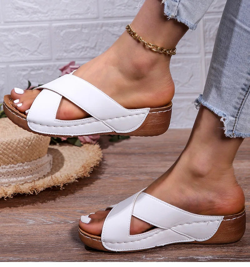 Chaussons femme | Cuir Pu