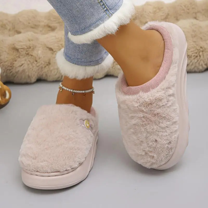 Chausson femme moumoute