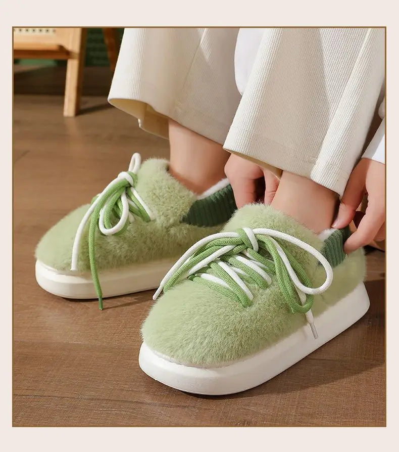 Chaussons en forme de basket