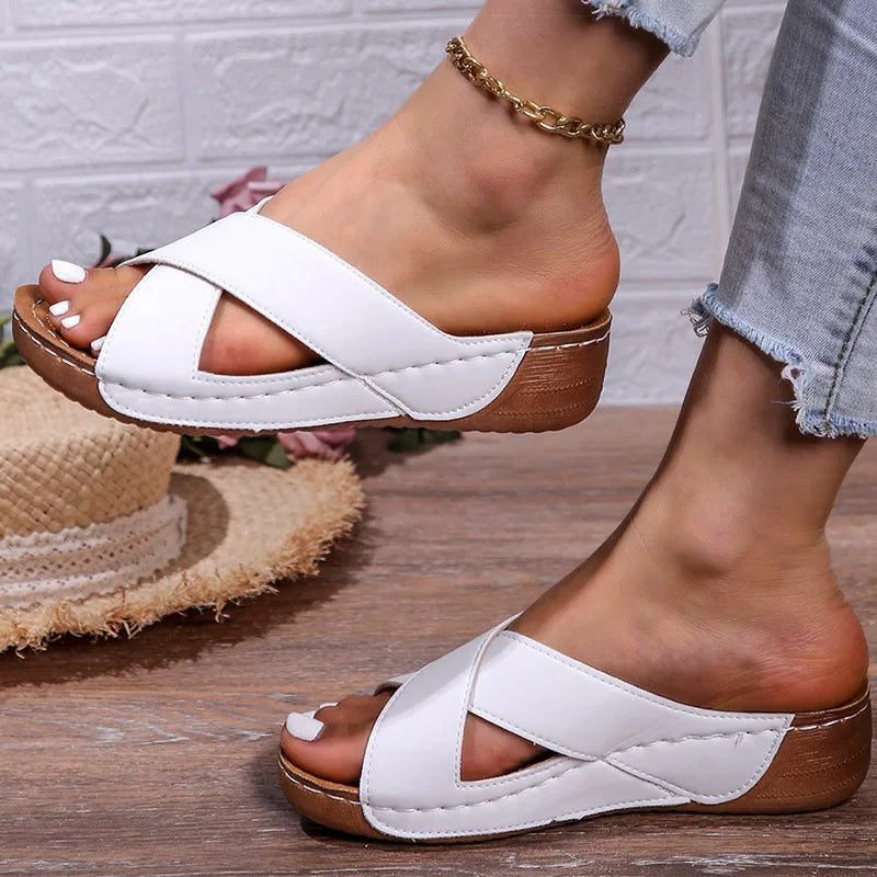 Chaussons femme | Cuir Pu