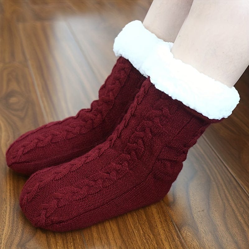 chaussettes chaussons - Plum