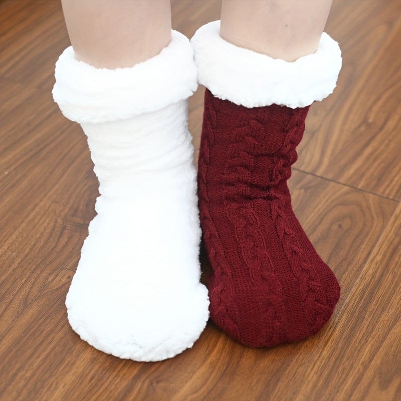 chaussettes chaussons - Plum
