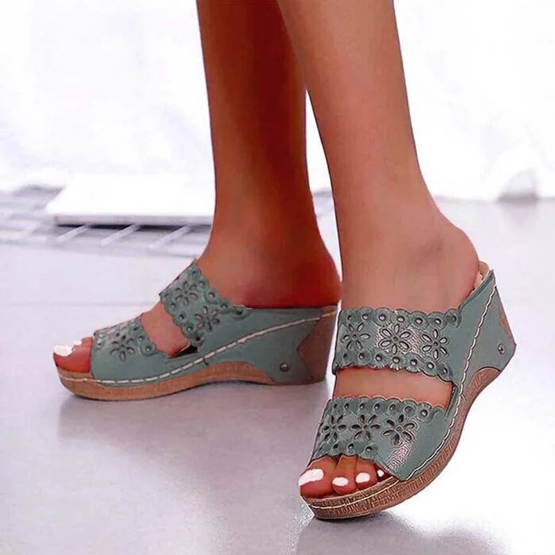 Chausson à talon Vert / 34-35
