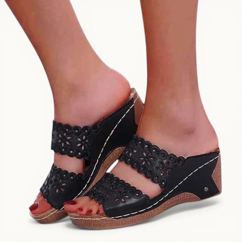 Chausson à talon Noir / 34-35