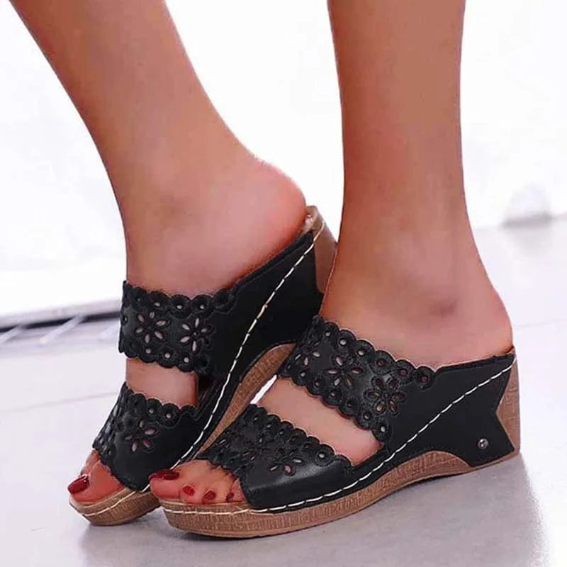 Chausson à talon Noir / 34-35