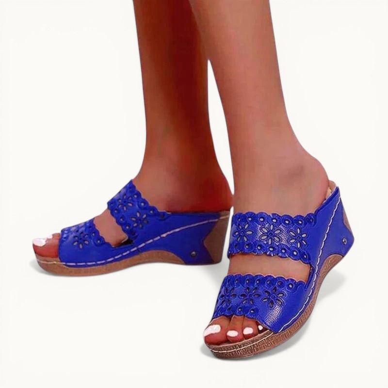 Chausson à talon Bleu / 34-35