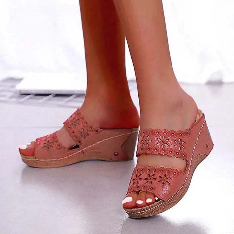 Chausson à talon Marron / 34-35