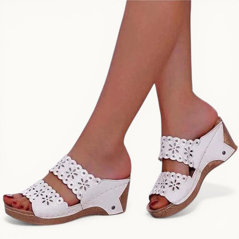 Chausson à talon Blanc / 34-35