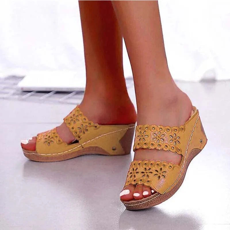 Chausson à talon Jaune / 34-35