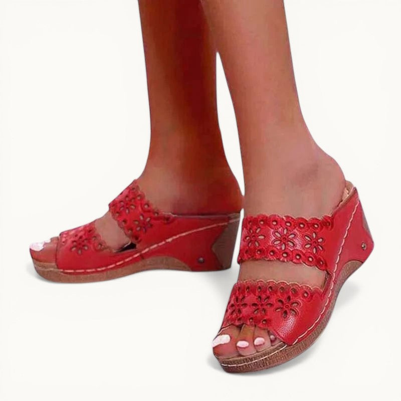 Chausson à talon Rouge / 34-35