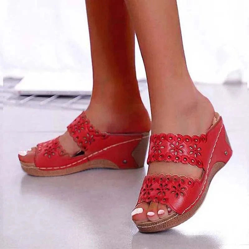 Chausson à talon Rouge / 34-35