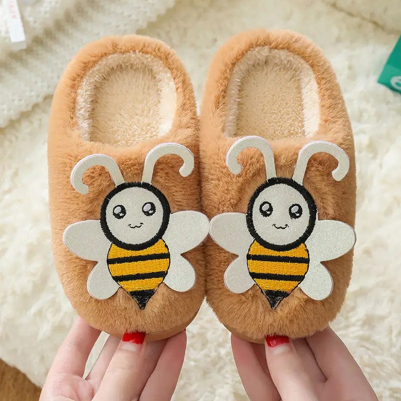 Chausson abeille enfant Crème / 20-21